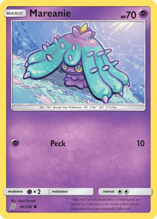 Mareanie/236 - Reverse Holofoil SM Unified Minds - Common