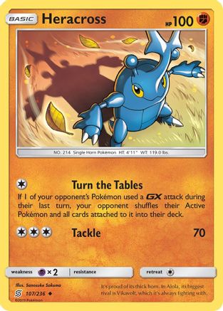 Heracross/236 - Reverse Holofoil SM Unified Minds - Uncommon