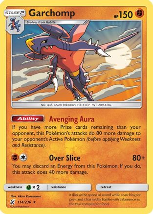 Garchomp 114 - Reverse Holofoil SM Unified Minds - Holo Rare