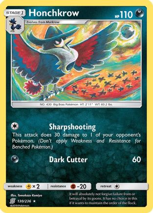Honchkrow 130 SM Unified Minds - Rare