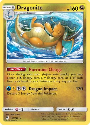 Dragonite 151 SM Unified Minds - Rare