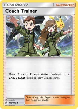 Coach Trainer 192 - Reverse Holofoil SM Unified Minds - Uncommon