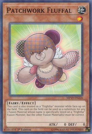 Patchwork Fluffal (MP19-EN226) - 2019 Gold Sarcophagus Tin Mega Pack 1st Edition