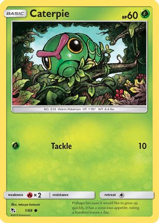 Caterpie 001 Hidden Fates - Common