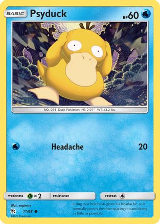 Psyduck 011 - Reverse Holofoil Hidden Fates - Common