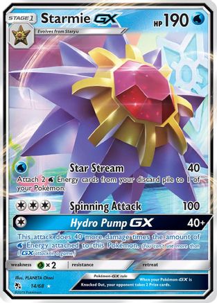 Starmie GX 014 - Holofoil Hidden Fates - Ultra Rare