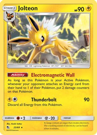 Jolteon 023 Hidden Fates - Rare