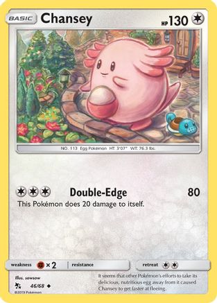 Chansey 046 - Reverse Holofoil Hidden Fates - Uncommon