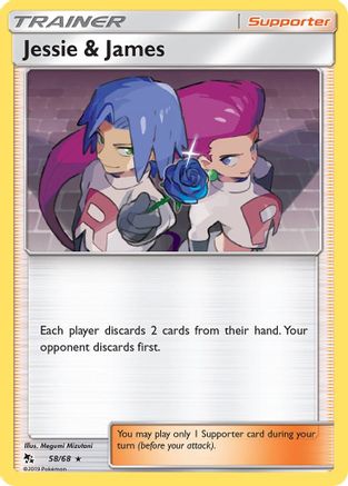 Jessie & James 058 - Reverse Holofoil Hidden Fates - Holo Rare