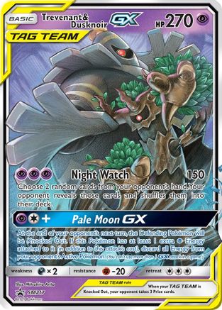 Trevenant & Dusknoir GX SM217 - Holofoil SM Promos - Promo