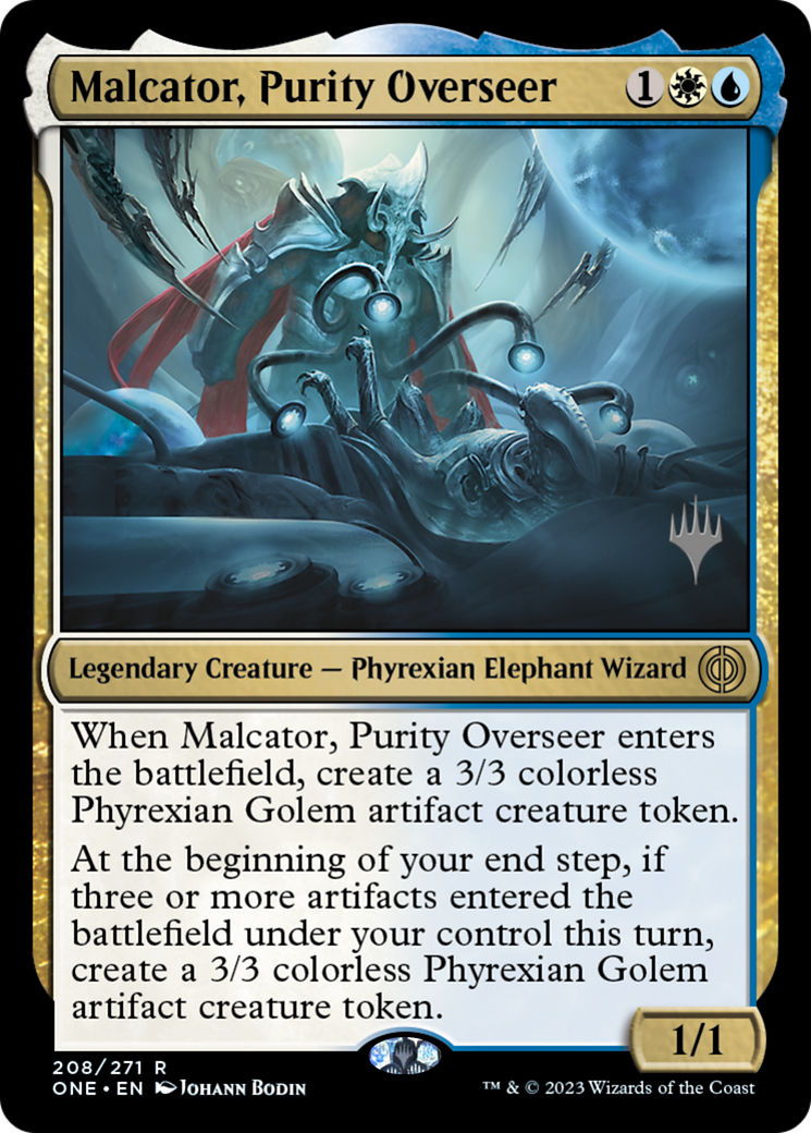 Malcator, Purity Overseer (PPONE-208) - Phyrexia: All Will Be One Promos Foil