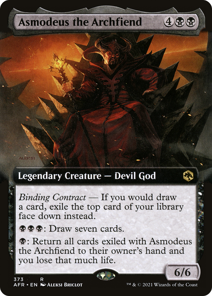 Asmodeus the Archfiend (Extended Art) (AFR-373) - Adventures in the Forgotten Realms: (Extended Art) Foil
