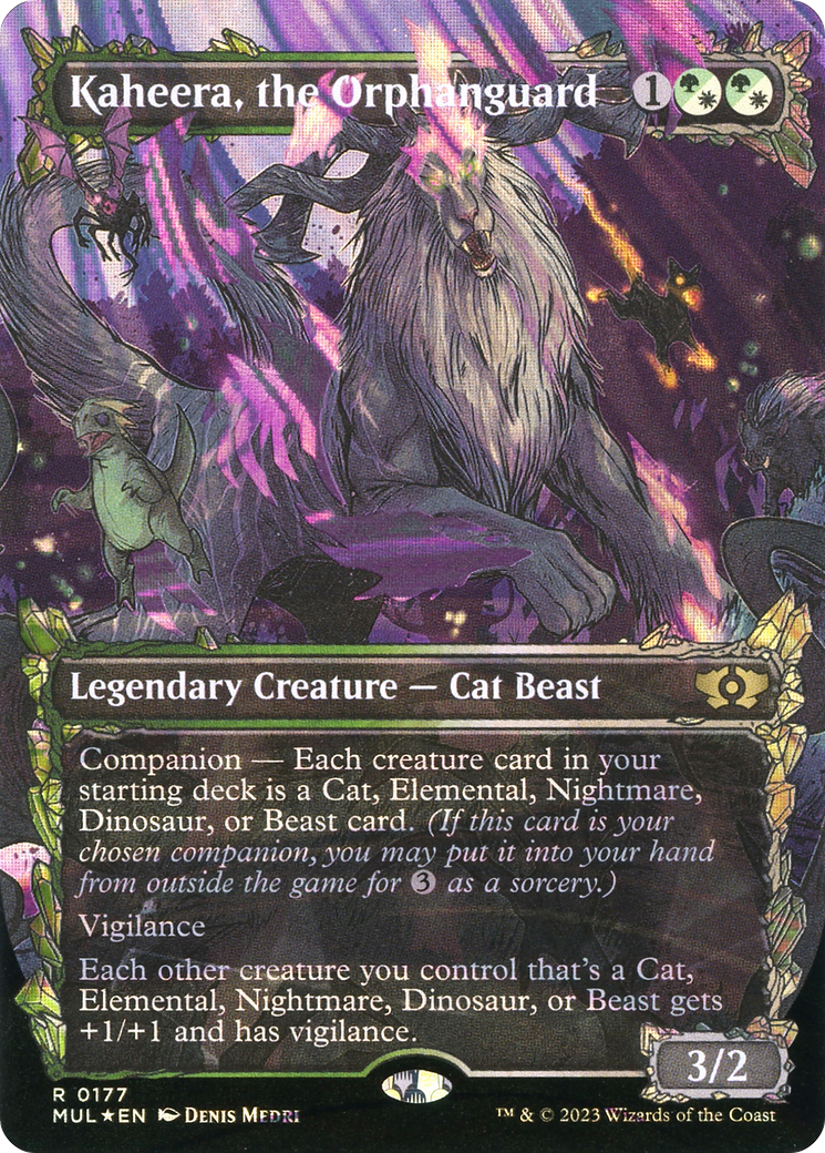 Kaheera, the Orphanguard (Halo Foil) (MUL-177) - Multiverse Legends: (Showcase) (Borderless) Foil