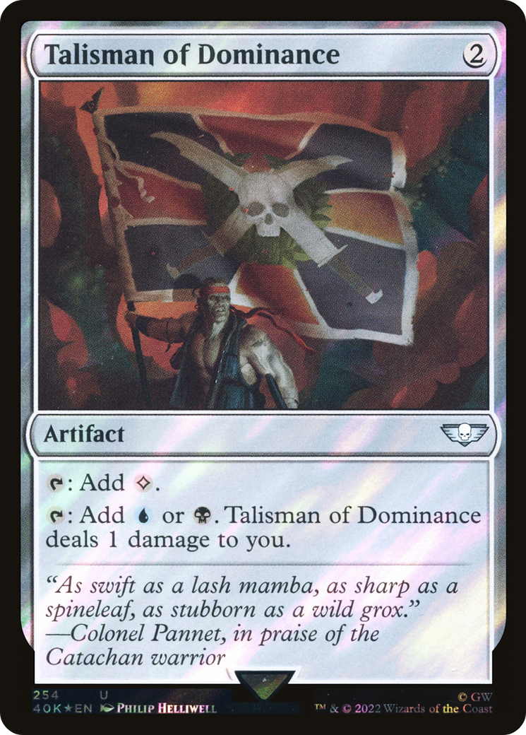 Talisman of Dominance (254) (Surge Foil) (40K-254) - Warhammer 40,000 Commander Foil