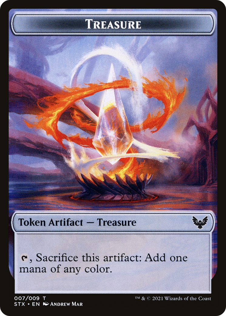 Treasure Token (STX-007) - Strixhaven: School of Mages Tokens