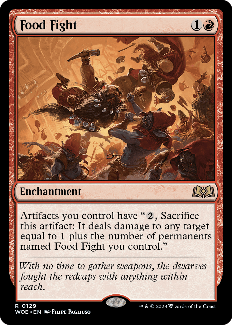Food Fight (WOE-129) - Wilds of Eldraine Foil