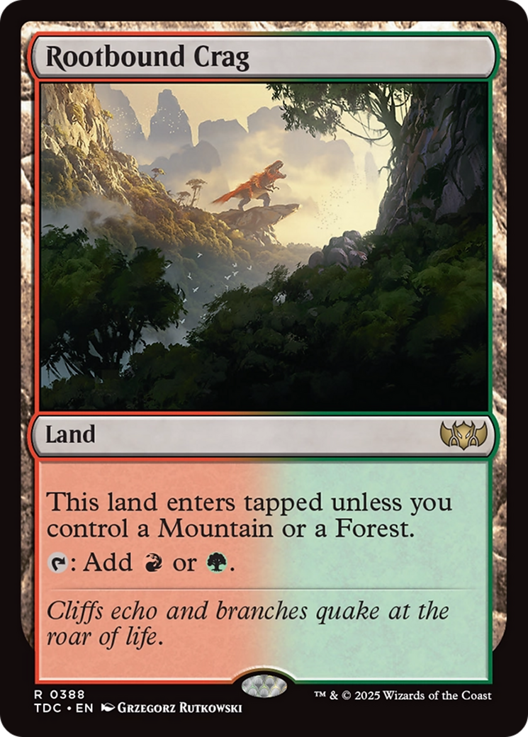 Rootbound Crag (TDC-388) - Commander: Tarkir: Dragonstorm