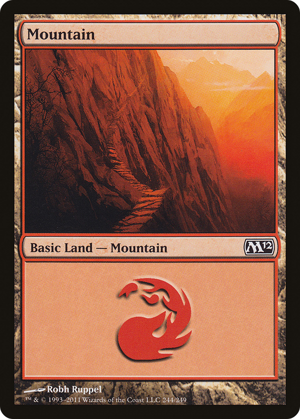 Mountain (244) (M12-244) - Magic 2012 Foil