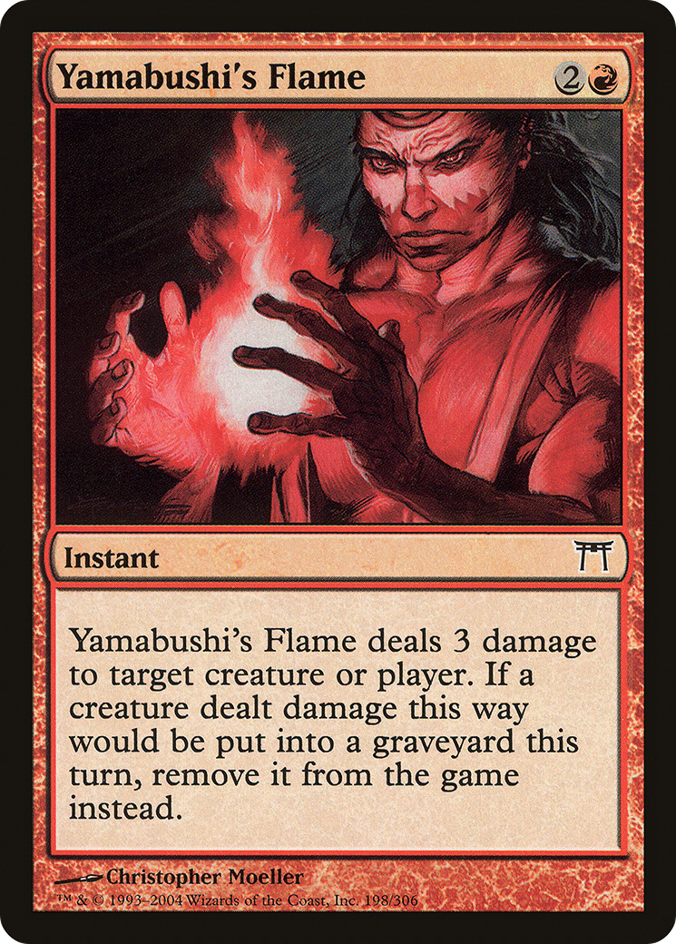 Yamabushi's Flame (CHK-198) - Champions of Kamigawa Foil
