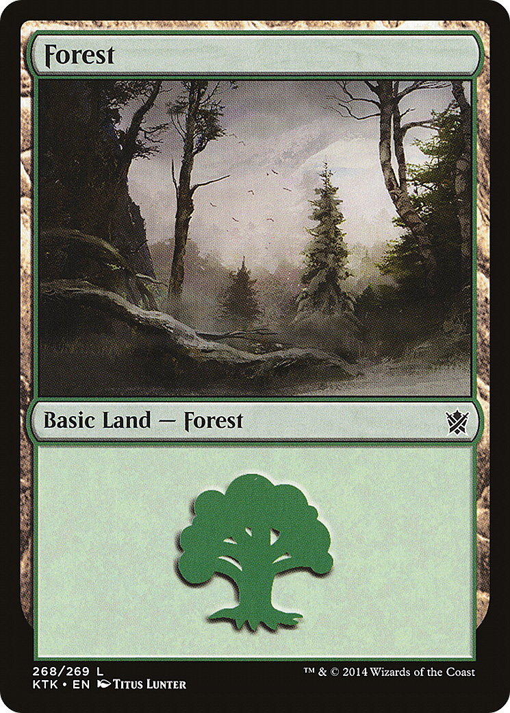 Forest (268) (KTK-268) - Khans of Tarkir Foil