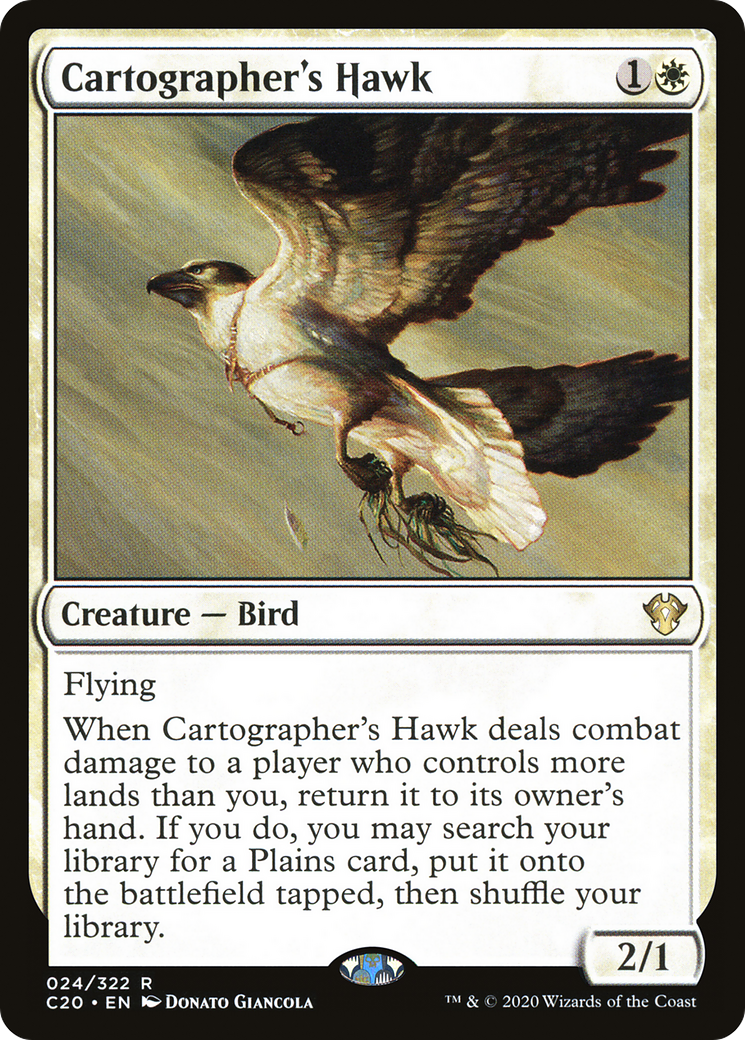 Cartographer's Hawk (C20-024) - Commander 2020