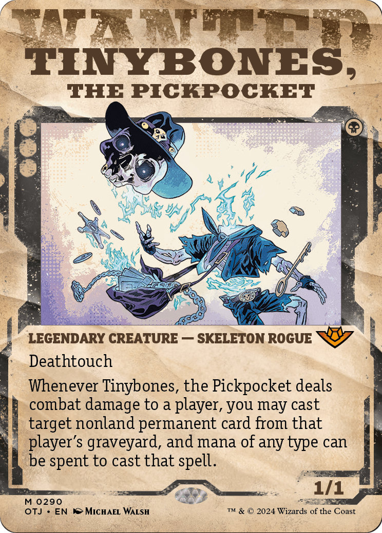 Tinybones, the Pickpocket (Showcase) (OTJ-290) - Outlaws of Thunder Junction: (Showcase) (Borderless)