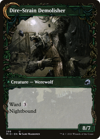 Burly Breaker (Showcase) (MID-299) - Innistrad: Midnight Hunt: (Showcase, Double Faced Transform)