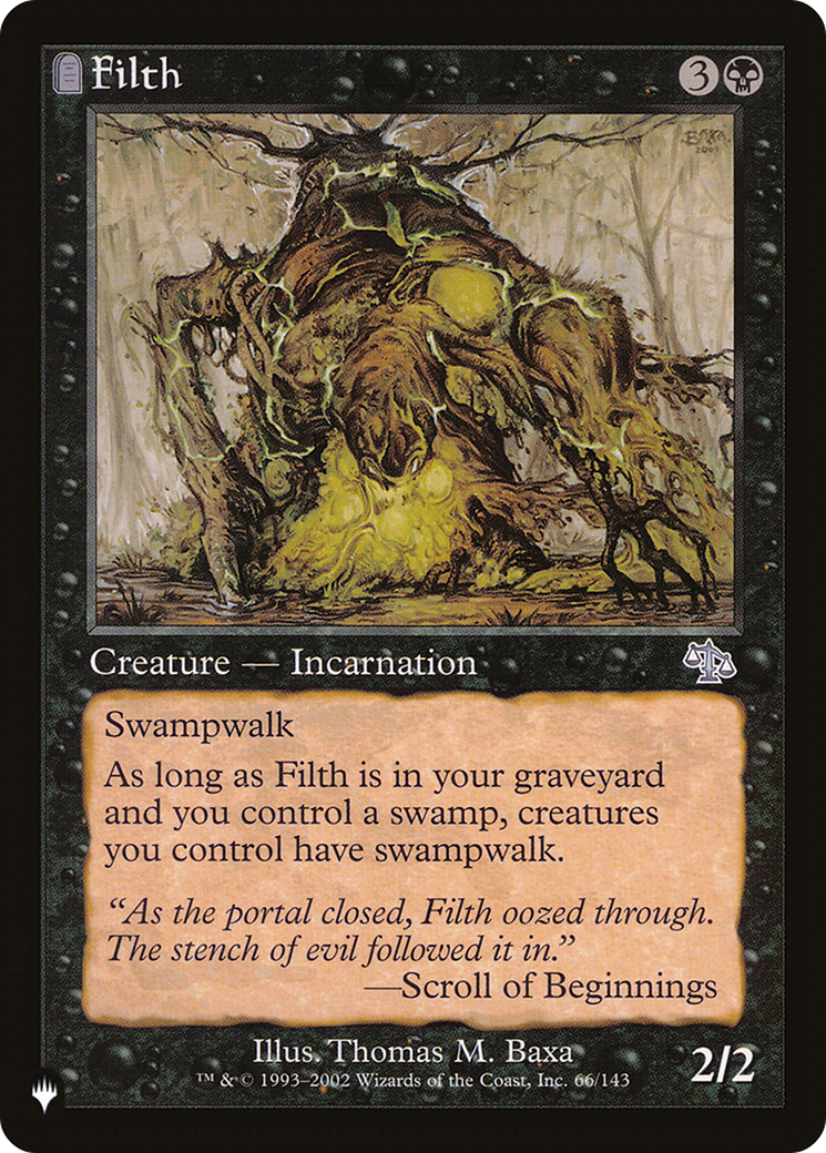 Filth (LIST-66/143) - The List: (tombstone)
