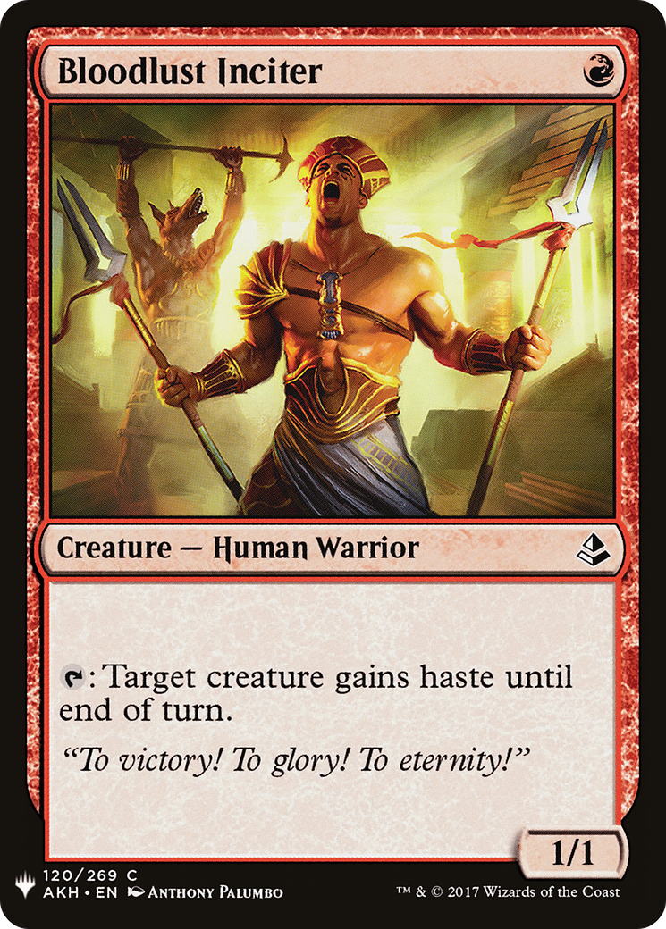 Bloodlust Inciter (LIST-120) - The List