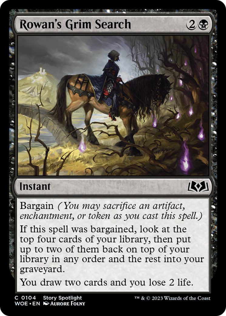 Rowan's Grim Search (WOE-104) - Wilds of Eldraine Foil