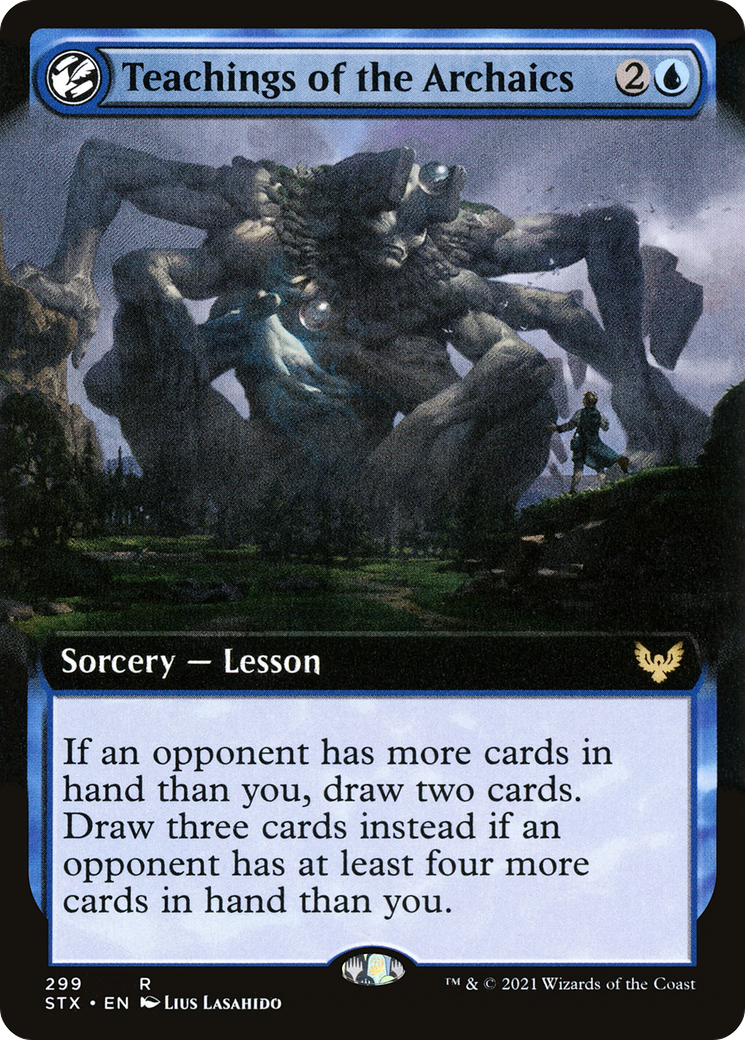 Teachings of the Archaics (Extended Art) (STX-299) - Strixhaven: School of Mages: (Extended Art, lesson) Foil