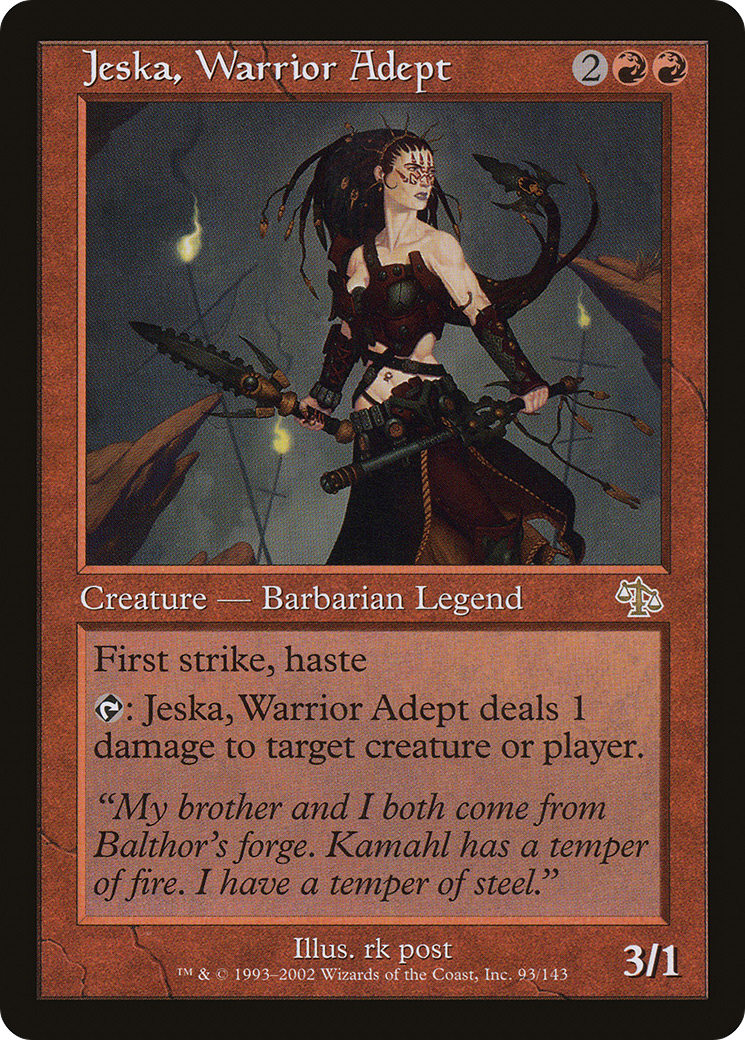Jeska, Warrior Adept (JUD-093) - Judgment Foil