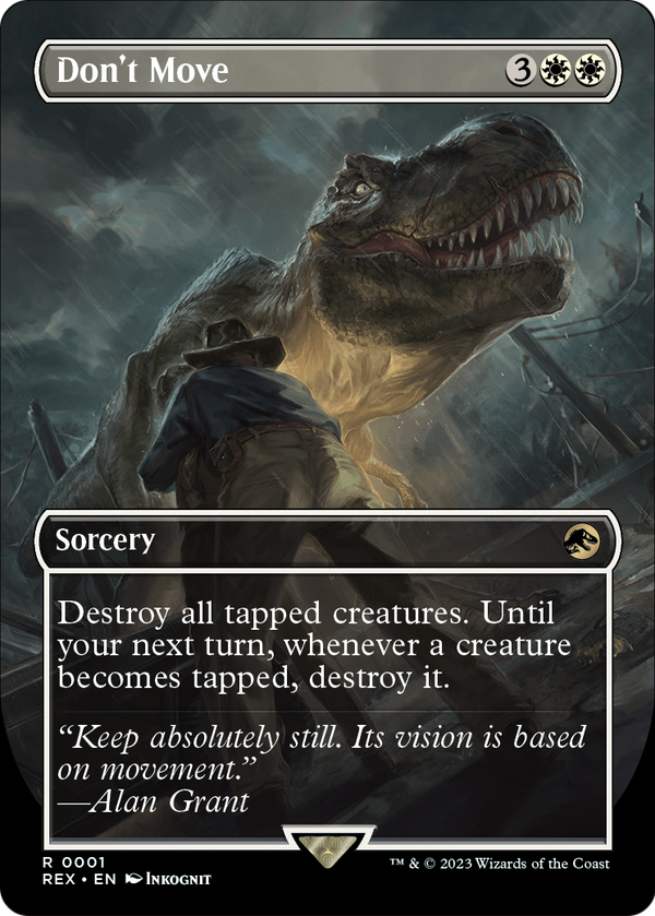 Don't Move (Borderless) (REX-001) - Jurassic World Collection