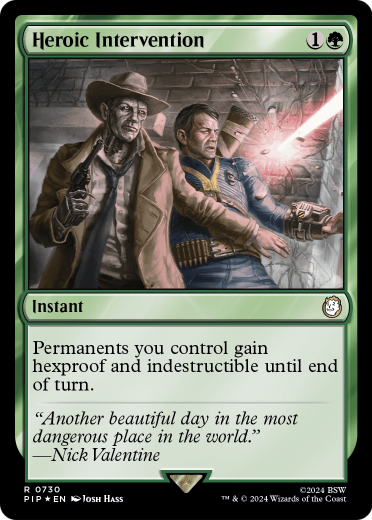 Heroic Intervention (Surge Foil) (PIP-730) - Fallout Foil