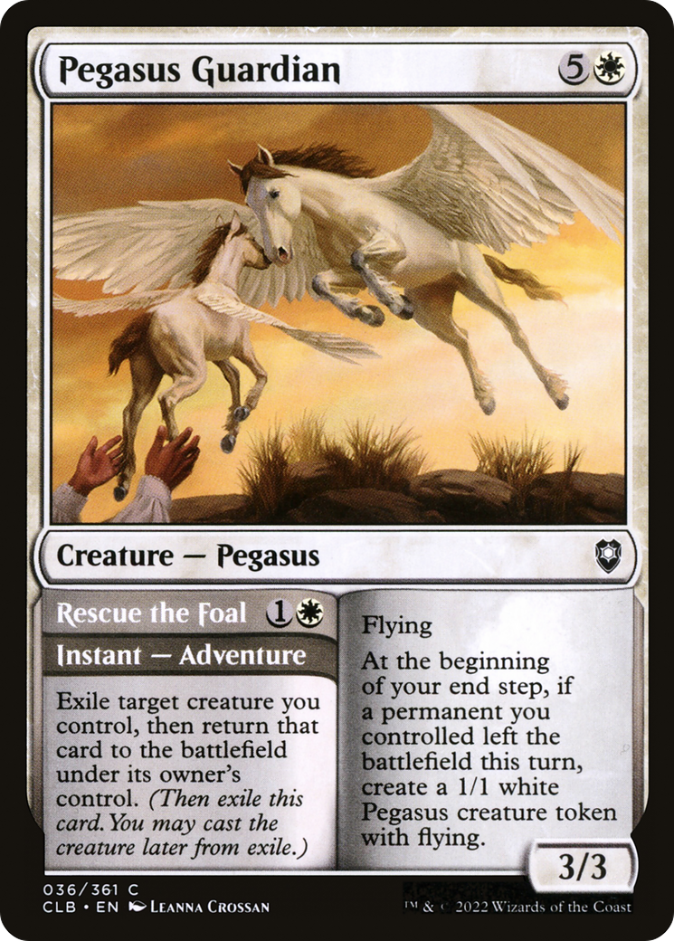 Pegasus Guardian (CLB-036) - Commander Legends: Battle for Baldur's Gate Foil