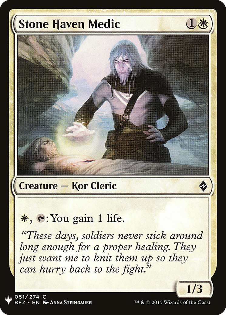 Stone Haven Medic (LIST-051) - The List