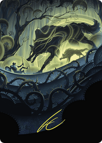 Unnatural Growth // Unnatural Growth (AWOE-075) - Wilds of Eldraine Art Series (Borderless)