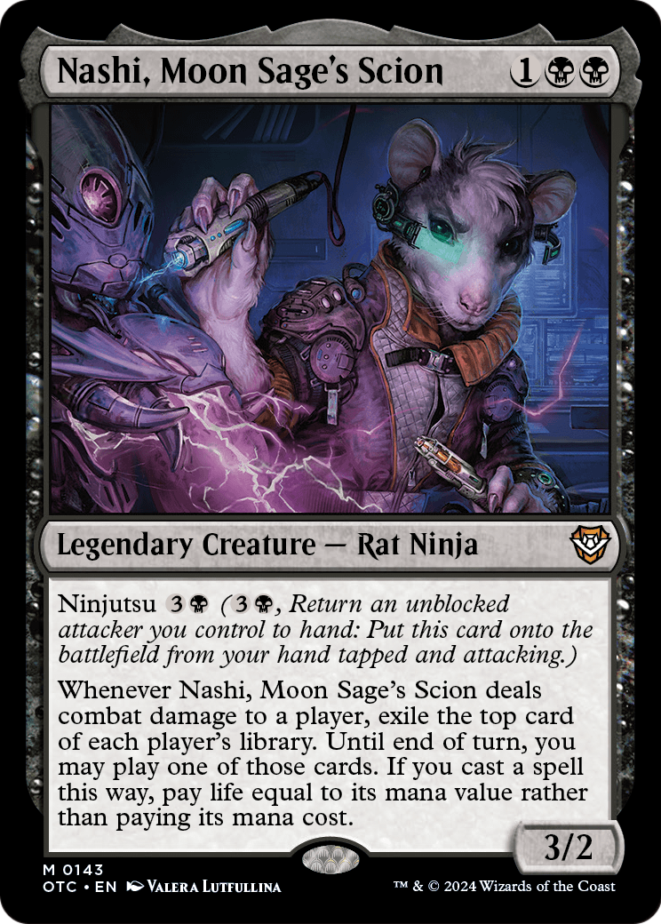 Nashi, Moon Sage's Scion (OTC-143) - Outlaws of Thunder Junction Commander