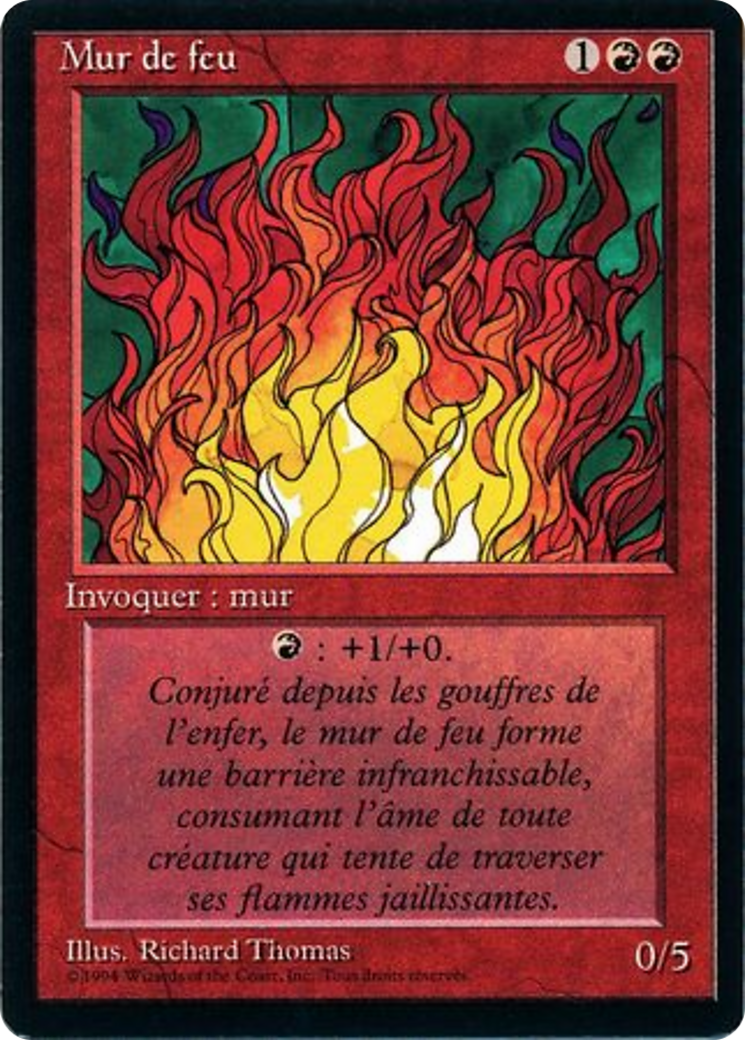 Wall of Fire (FBB-) - Foreign Black Border
