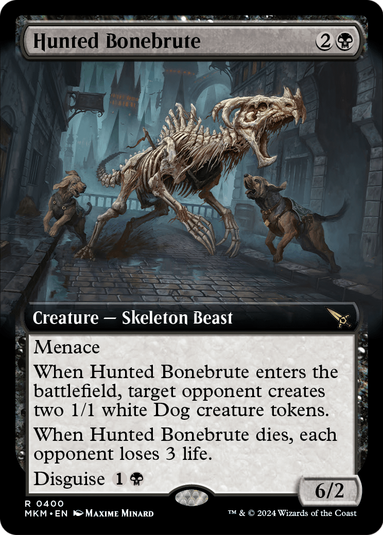 Hunted Bonebrute (Extended Art) (MKM-400) - Murders at Karlov Manor: (Extended Art)
