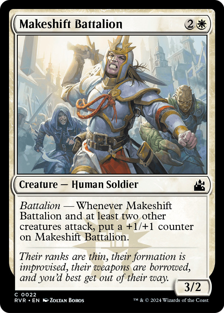 Makeshift Battalion (RVR-022) - Ravnica Remastered Foil