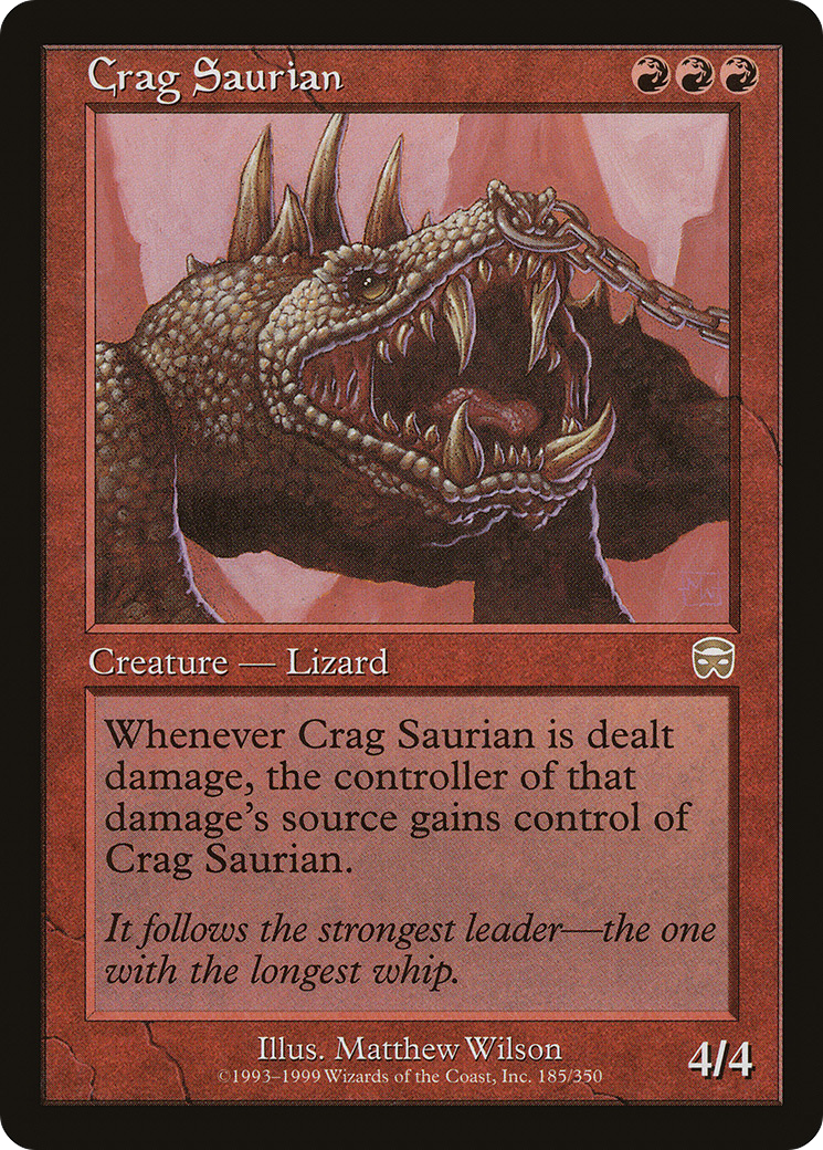 Crag Saurian (MMQ-185) - Mercadian Masques Foil