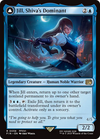 Jill, Shiva's Dominant (FIN-058) - FINAL FANTASY: (enchantment) Foil
