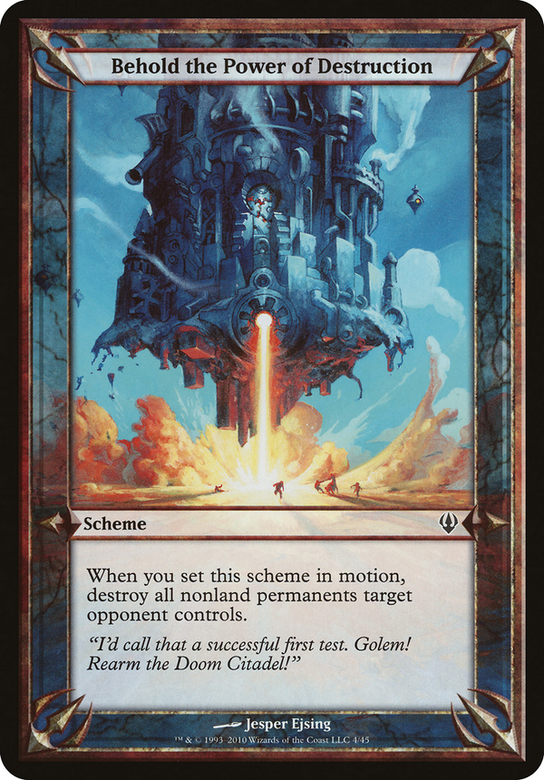 Behold the Power of Destruction (Archenemy) (OVER-) - Archenemy Schemes