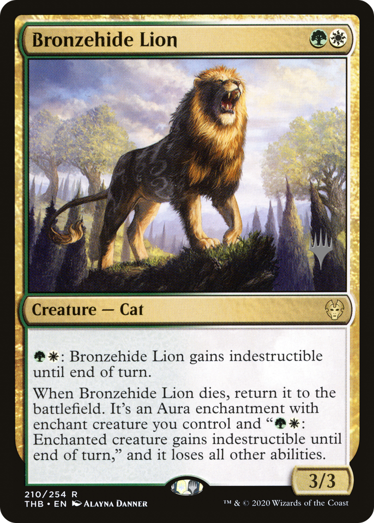 Bronzehide Lion (PPTHB-210) - Theros Beyond Death Promos Foil