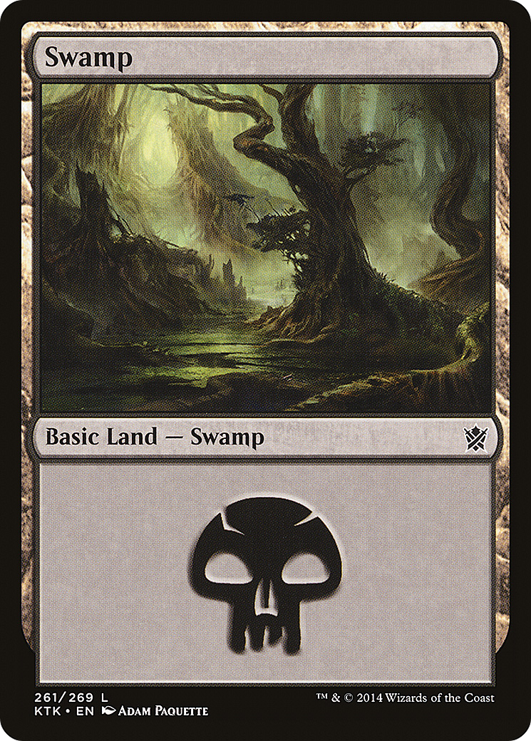 Swamp (261) (KTK-261) - Khans of Tarkir Foil