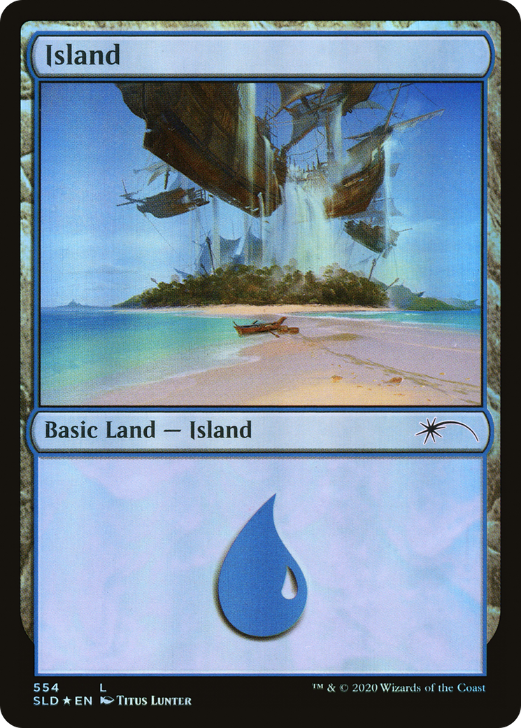 Island (554) (SLD-554) - Secret Lair Drop Foil
