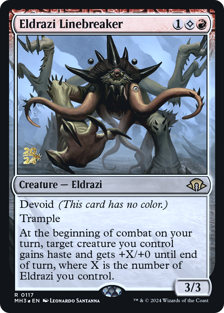 Eldrazi Linebreaker (PRE-117) - Modern Horizons 3 Promos: (devoid) Foil