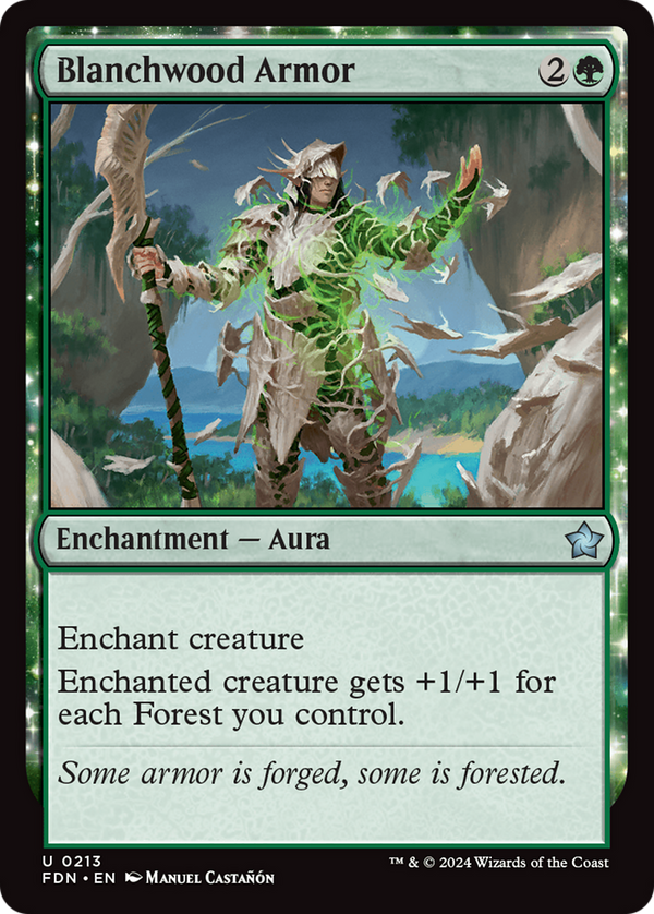 Blanchwood Armor (FDN-213) - Foundations: (enchantment)