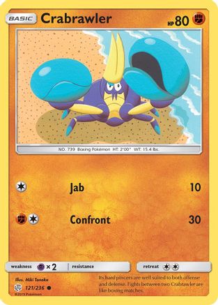 Crabrawler - Reverse Holofoil SM Cosmic Eclipse - Common